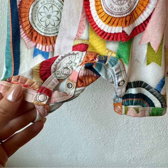 Molo Faris Rosettes Romper Size 6m 6 Month - Picture 4 of 7